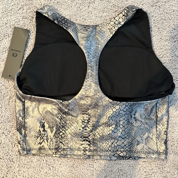 Mono B Metallic Snake Print Sports Bra - Picture 2 of 2